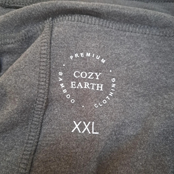 Cozy Earth Dark Grey Bamboo Soft Smooth Comfy Stretch Jogger Pant Size XXL - Picture 4 of 6